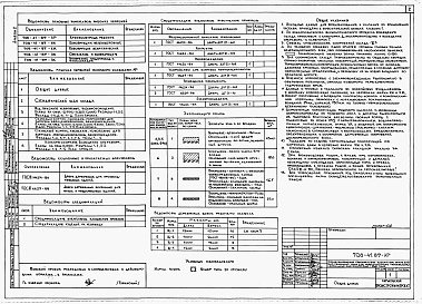 Состав альбома. Типовой проект 708-41.89Альбом 2 Архитектурные решения. Конструкции железобетонные. Отопление и вентиляция. Водопровод и канализация.   