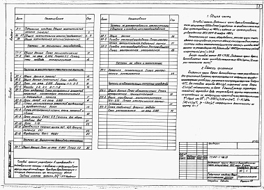 Состав альбома. Типовой проект 812-1-108.87Альбом 1  Общая пояснительная записка. Технология производства. Архитектурно-строительные решения. Внутренняя канализация. Электроснабжение. Электрическое освещение. Силовое электрооборудование. Связь и сигнализация. Автоматизация технологии производства 