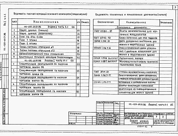 Состав альбома. Типовой проект 111-135-61.01.86Альбом 1 Часть 1-1 Архитектурно-строительные чертежи. Конструктивный вариант с трехслойными стеновыми панелями на гибких связях. Часть 2-1 Санитарно-технические чертежи. Конструктивный вариант с трехслойными стеновыми панелями на гибких связях. Часть 15-1