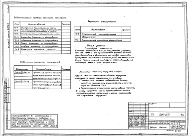 Состав альбома. Типовой проект 294-2-71Альбом 1  Архитектурно-строительные и технические чертежи, алюмиевые витражи    