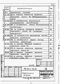 Состав альбома. Типовой проект 816-1-110.87Альбом 6 Ведомости потребности в материалах