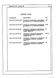 Состав альбома. Типовой проект 254-8-46.2.87Альбом 13 Вспомогательные помещения в подвале. Ведомости потребности в материалах
