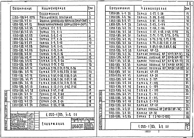 Состав альбома. Серия 1.020-1/83 КонструкцииВыпуск 4-2 Диафрагмы жесткости. Арматурные и закладные изделия