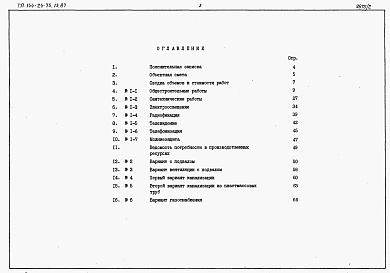 Состав альбома. Типовой проект 144-24-75.13.87Альбом 2 Сметы