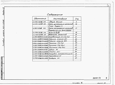 Состав альбома. Типовой проект 413-1-35.86Альбом 3 Конструкции металлические.      