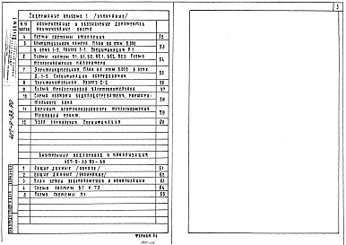 Состав альбома. Типовой проект 407-9-33.90Альбом 1 Общая пояснительная записка. Архитектурно-строительные решения. Отопление и вентиляция. Внутренние водопровод и канализация    