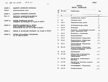 Состав альбома. Типовой проект 409-14-63.87Альбом 9 Сметы. Производственная часть. Часть 1 книги 1, 2, 3 