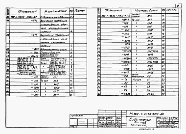 Состав альбома. Типовой проект 902-1-77.83Альбом 5 Надземная часть. Изделия (из ТП 902-1-70.83)   