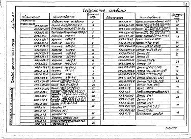 Состав альбома. Типовой проект Альбом 5.6 Водоподготовительная установка. Строительные изделия