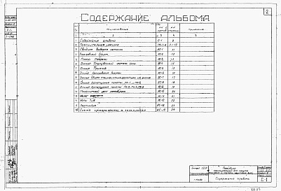 Состав альбома. Типовой проект 7-02-313Альбом 2 Строительная часть (для площадок с грунтовыми водами)