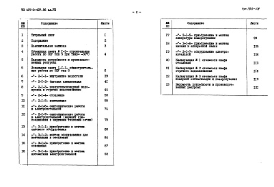 Состав альбома. Типовой проект 407-3-427.86Альбом 8 Сметная документация          