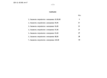 Состав альбома. Типовой проект 501-5-69.86Альбом 5 Ведомости потребности в материалах 