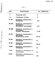 Состав альбома. Типовой проект 272-14-20.86Альбом 4 Ведомость потребности в материалах.