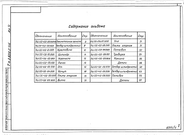 Состав альбома. Серия 3.820.2-46 ЗатворыАльбом 4 Рабочие чертежи затвора цилиндрического автоматического Д 1250