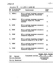 Состав альбома. Типовой проект 284-1-208.86Альбом 4 Ведомости потребности в материалах
