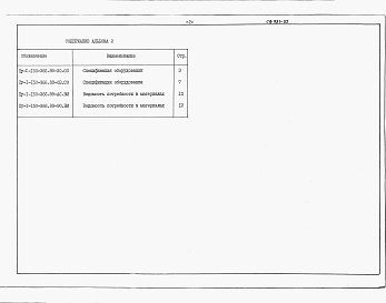 Состав альбома. Типовой проект Пу-1-150-366.89Альбом 2 Спецификация оборудования. Ведомость потребности в материалах.      