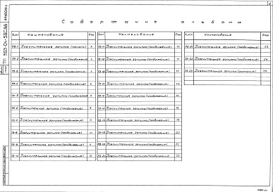 Состав альбома. Типовой проект 503-04-56с.88Альбом 1 Пояснительная записка    