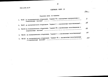 Состав альбома. Типовой проект 903-4-133.13.87Альбом 3 Сметы. Книга 4 - варианты (для 1 территориального района, 5 подрайона)