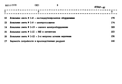 Состав альбома. Типовой проект 902-3-27.83Альбом 11 Сметы    