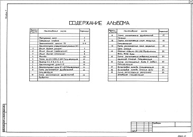 Состав альбома. Типовой проект 416-7-277.88Альбом 1 Общая пояснительная записка. Архитектурно-строительные решения