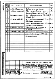 Состав альбома. Типовой проект 416-9-48с.88Альбом 6 Техническая документация для заводов-изготовителей     
