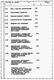 Состав альбома. Типовой проект 709-9-40.85Альбом 7 Сметы.   