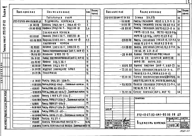 Состав альбома. Типовой проект 272-12-57.83Альбом 3 Изделия сборных и монолитных железобетонных конструкций. Изделия металлические, разные