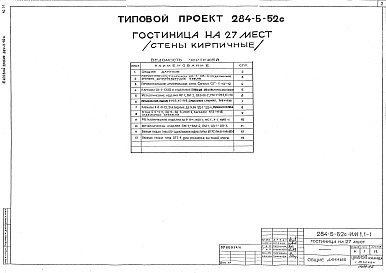 Состав альбома. Типовой проект 284-5-52САльбом 4 Изделия металлические.