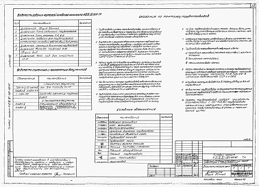 Состав альбома. Типовой проект А-II,III,IV-300-397.87Альбом 8 Отопление и вентиляция. Внутренний водопровод и канализация. Технологическая часть. Электротехническая часть