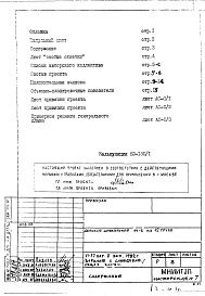 Состав альбома. Типовой проект VI-52Общая часть
