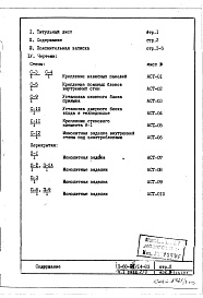 Состав альбома. Типовой проект II-68-01/14-83Часть 1 Раздел 2/0 Архитектурно-строительные чертежи узлов и деталей подземной части здания