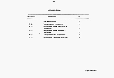 Состав альбома. Типовой проект 411-1-135.86Альбом 3 Спецификация оборудования.     
