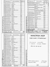 Состав альбома. Типовой проект 409-14-78.92Альбом 10 Нестандартизированное оборудование участка окраски части 1, 2, 3, 4, 5