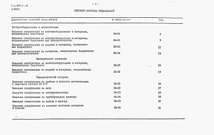 Состав альбома. Типовой проект 901-1-30Альбом 8 Часть 2 Заказные спецификации. Электротехническая часть (при установке насосов типа АТН)