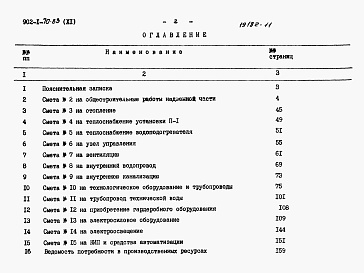 Состав альбома. Типовой проект 902-1-77.83Альбом 11 Сметы. Общая часть (из ТП 902-1-70.83)   