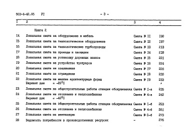 Состав альбома. Типовой проект 503-4-42.86Альбом 6 Сметы Книга 1, книга2 