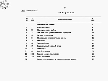Состав альбома. Типовой проект 902-2-487.92Альбом 6 Сметы 