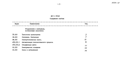 Состав альбома. Типовой проект 901-3-192.84Альбом 7 Часть 1 Сборник спецификаций оборудования.  