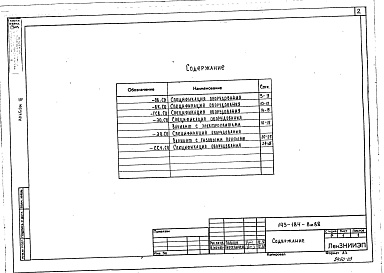 Состав альбома. Типовой проект 143-184-8м.88Альбом 3 Спецификация оборудования