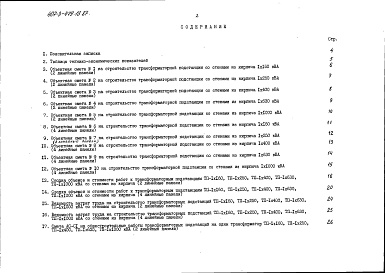 Состав альбома. Типовой проект 407-3-479.13.87Альбом 8 Сметы