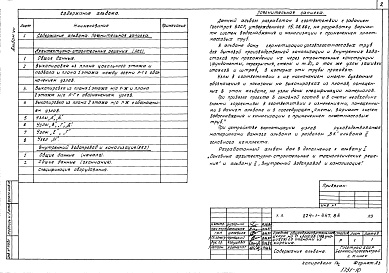 Состав альбома. Типовой проект 224-1-447.85Альбом 7 Вариант системы водоснабжения и канализации с применением пластмассовых труб