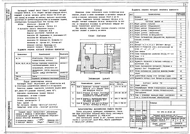 Состав альбома. Типовой проект 274-11-24.83Альбом 1 Архитектурно-строительные и технологические чертежи