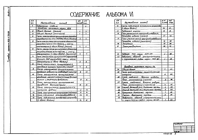 Состав альбома. Типовой проект 902-1-80.83Альбом 6 Электрооборудование и автоматизация. Технологический контроль (из ТП 902-1-78.83)   