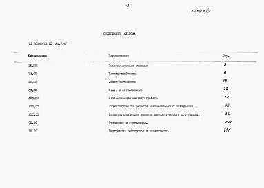 Состав альбома. Типовой проект 705-2-73.91Альбом 7Спецификации оборудования.      