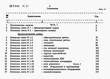 Состав альбома. Типовой проект 902-9-24.84Альбом 10 Сметы Части 1, 2    