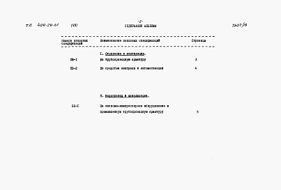 Состав альбома. Типовой проект 409-29-61Альбом 7 Заказные спецификации. Выпуск 1 на технологическое, электротехническое оборудование и промпроводки.      Выпуск 2  на санитарно-техническое оборудование