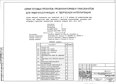 Состав альбома. Типовой проект 244-1-42Альбом 1 Характеристика серии