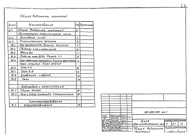 Состав альбома. Типовой проект 196-000-103Альбом 1 Раздел Р1.1-1 Архитектурно-строительные чертежи. Раздел Р3.1-1 Водопровод и канализация. Раздел Р5.1-1 Электрооборудование.