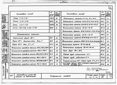 Состав альбома. Типовой проект 264-20-78Альбом 8 Применен из тп 264-12-189 Изделия заводского изготовления.     