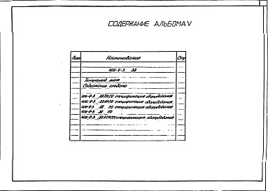 Состав альбома. Типовой проект 406-9-330.88Альбом 5 Спецификации оборудования.